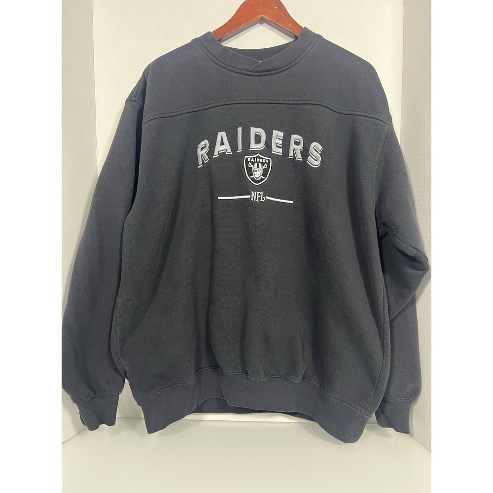 VTG NFL Raiders Sweatshirt Sweater Las Vegas Vintage XL 006